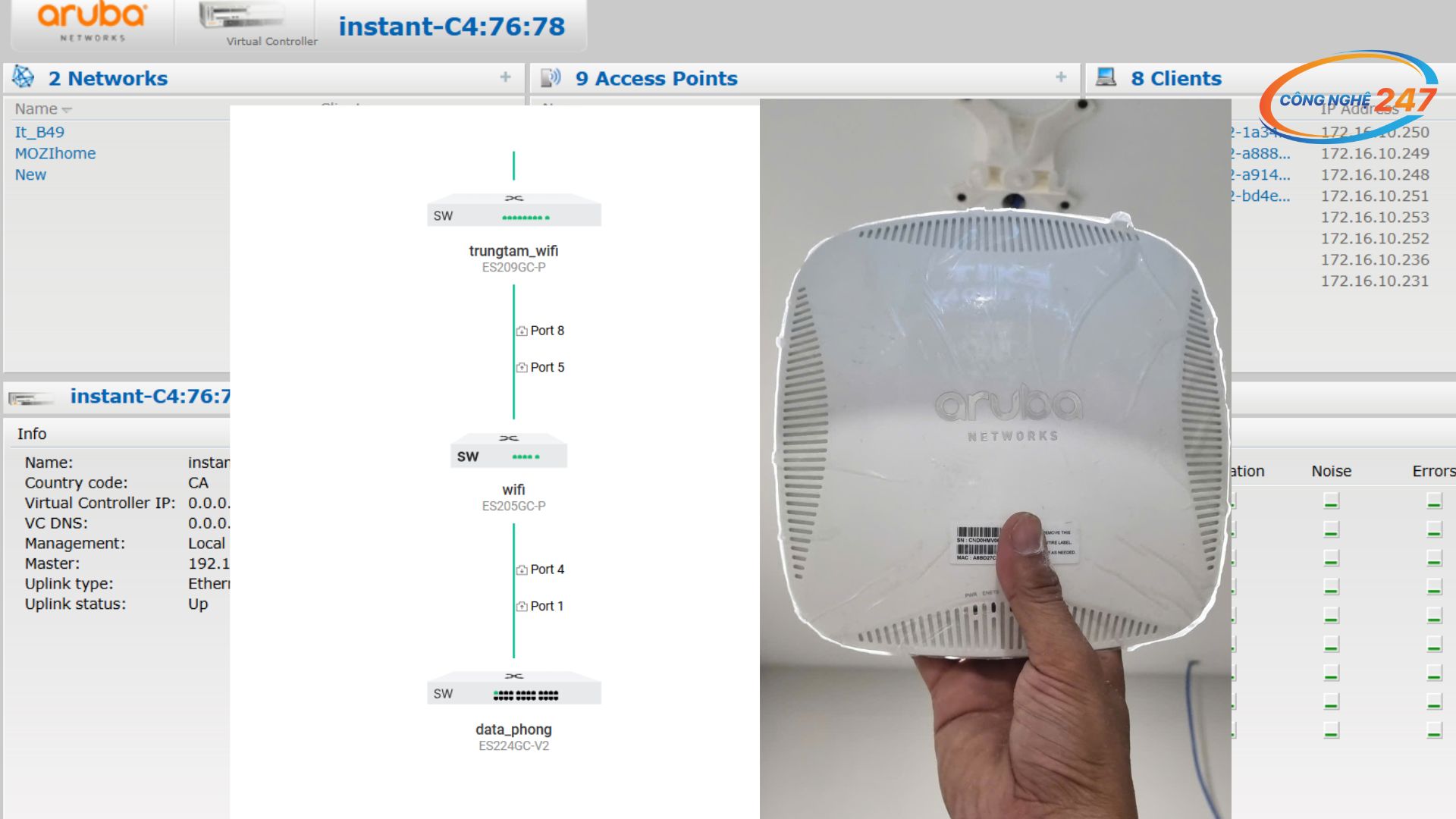 Dự án hệ thống mạng camera wifi báo cháy